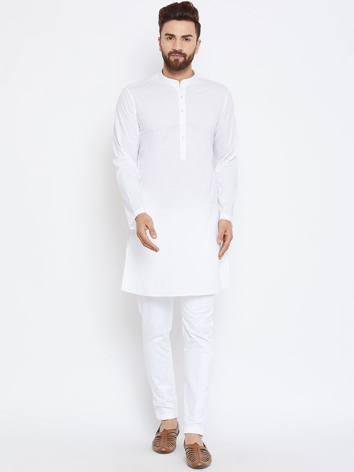 See Designs Men White Solid Pyjamas