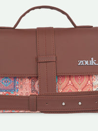 ZOUK Kriti Sanon - Kutch Gamthi Iconic Evening Printed Satchel