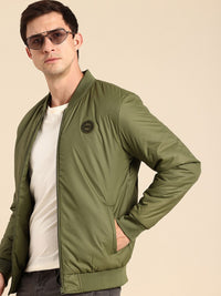Being Human Mandarin Collar Long Sleeves Bomber Jacket