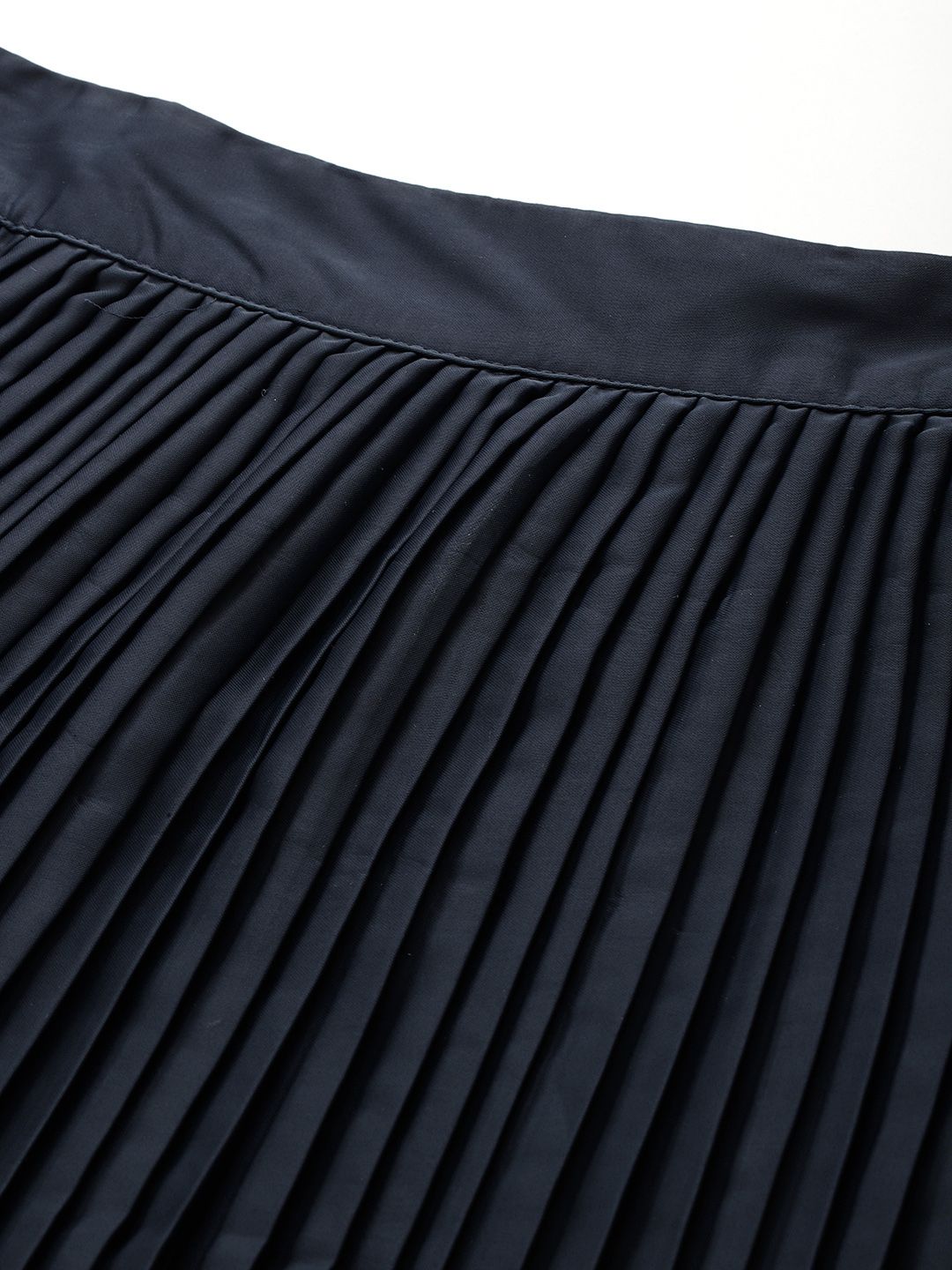 all about you Women Accordion Pleats High Waist Midi Skirt