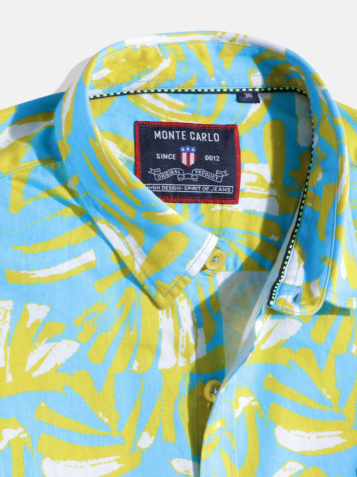 Monte Carlo Boys Printed Smart Fit Shirt