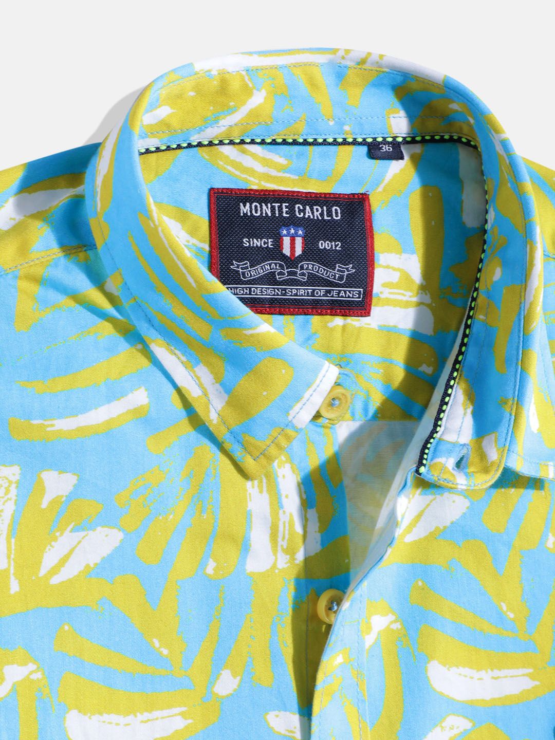 Monte Carlo Boys Printed Smart Fit Shirt