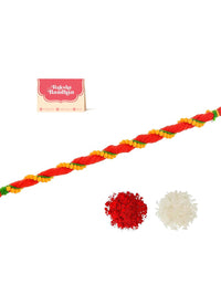 Voylla Lightly Embellished Simple Thread Rakhi For Brother
