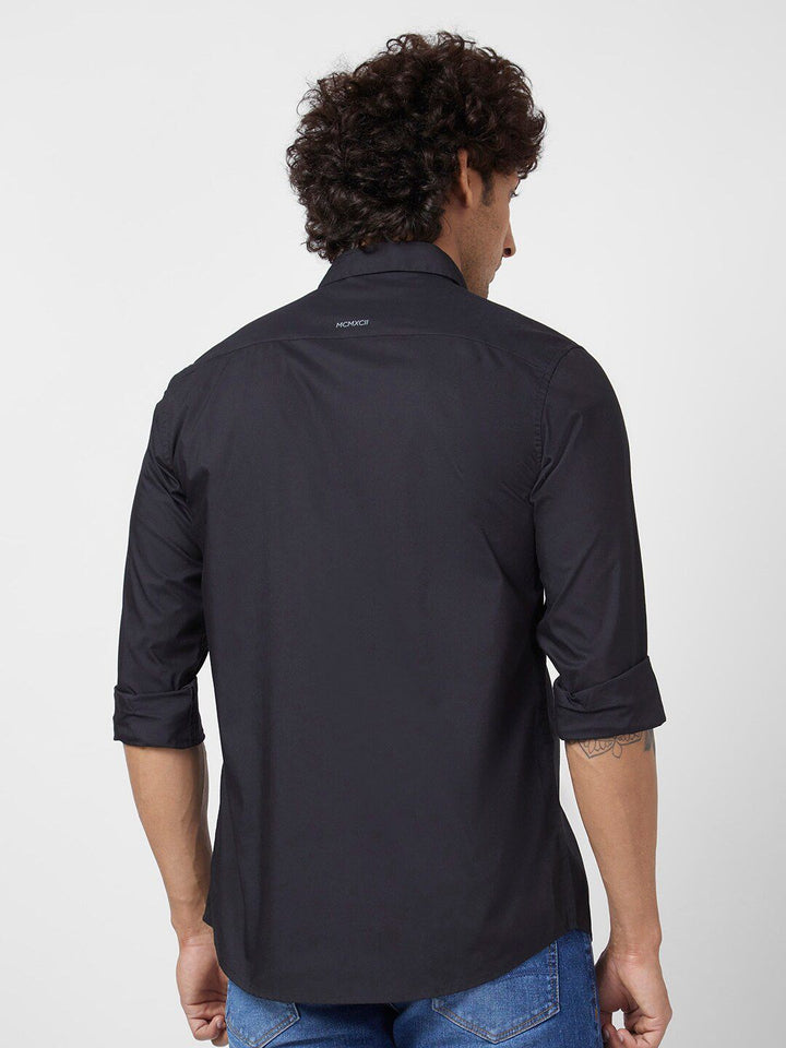 SPYKAR Classic Spread Collar Opaque Regular Fit Cotton Linen Casual Shirt