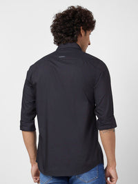 SPYKAR Classic Spread Collar Opaque Regular Fit Cotton Linen Casual Shirt