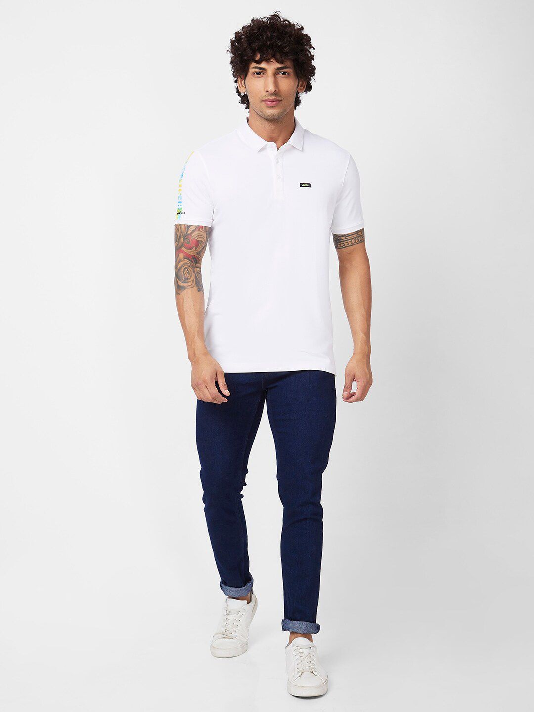 SPYKAR Polo Collar Slim Fit T-shirt