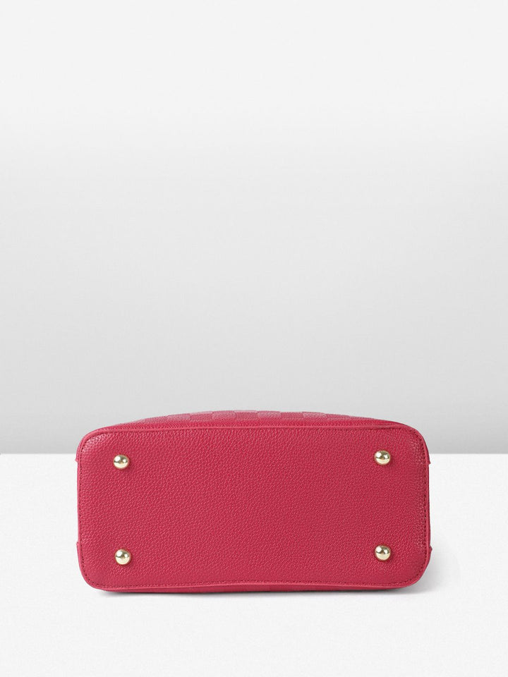 all about you Geometric Textured Structured Handheld Bag
