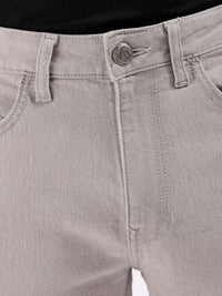 The Indian Garage Co Men Grey Slim Fit Mid-Rise Clean Look Jeans