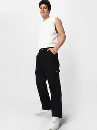 Urbano Fashion Men Loose Fit Non-Stretchable Cargo Jeans