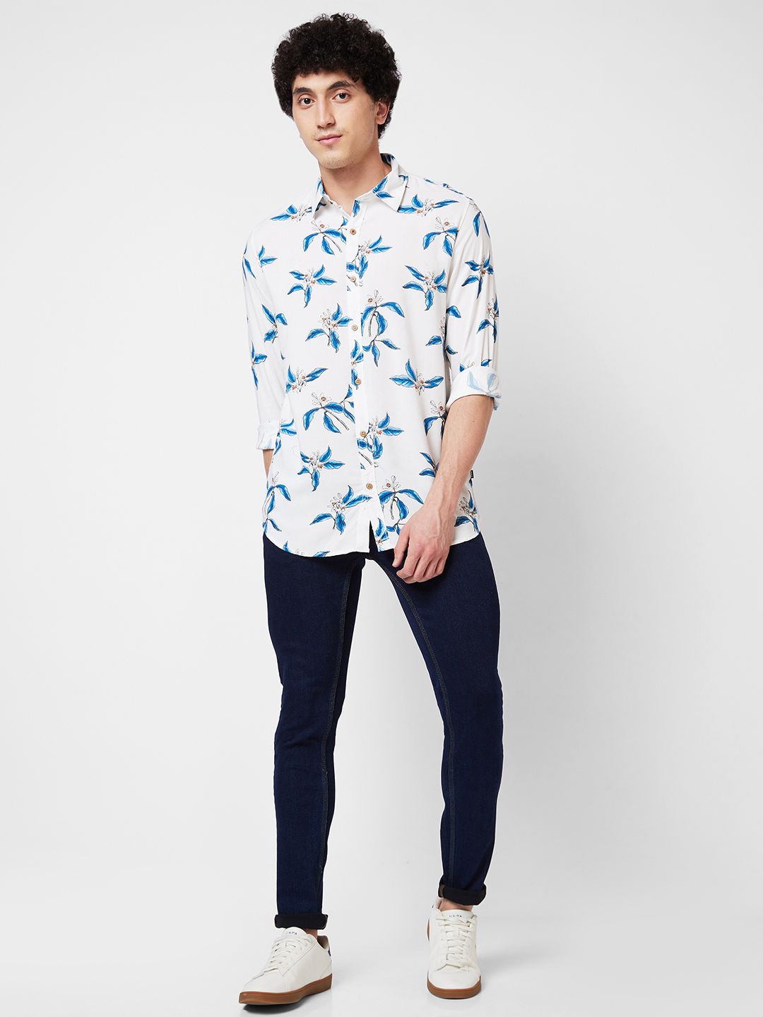 SPYKAR Conversational Printed Cotton Shirt