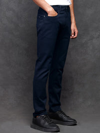 RARE RABBIT Men Satinx Slim Fit Mid-Rise Jeans