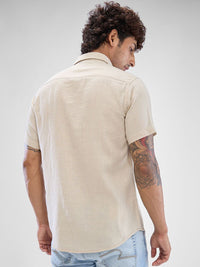 SPYKAR Men Solid Spread Collar Slim Fit Casual Shirt