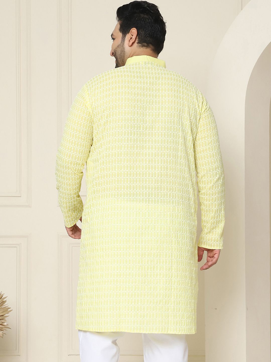 SOJANYA PLUS Embroidered Cotton Kurta