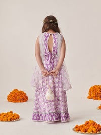 pspeaches Girls Printed Ready to Wear Lehenga Choli With Dupatta