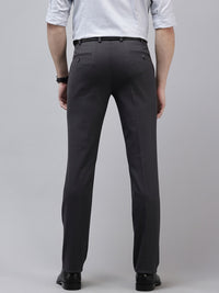 Park Avenue Men Textured Slim Fit Trousers
