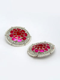 PANASH Silver Plated Studs Earrings
