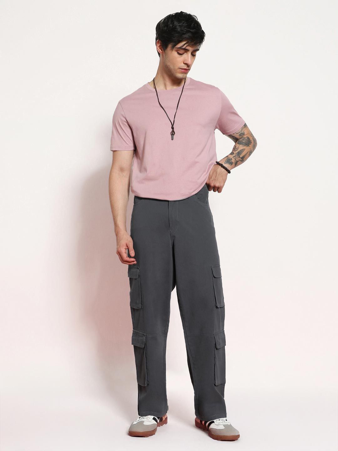 Urbano Fashion Men Loose Fit Cargos Trousers