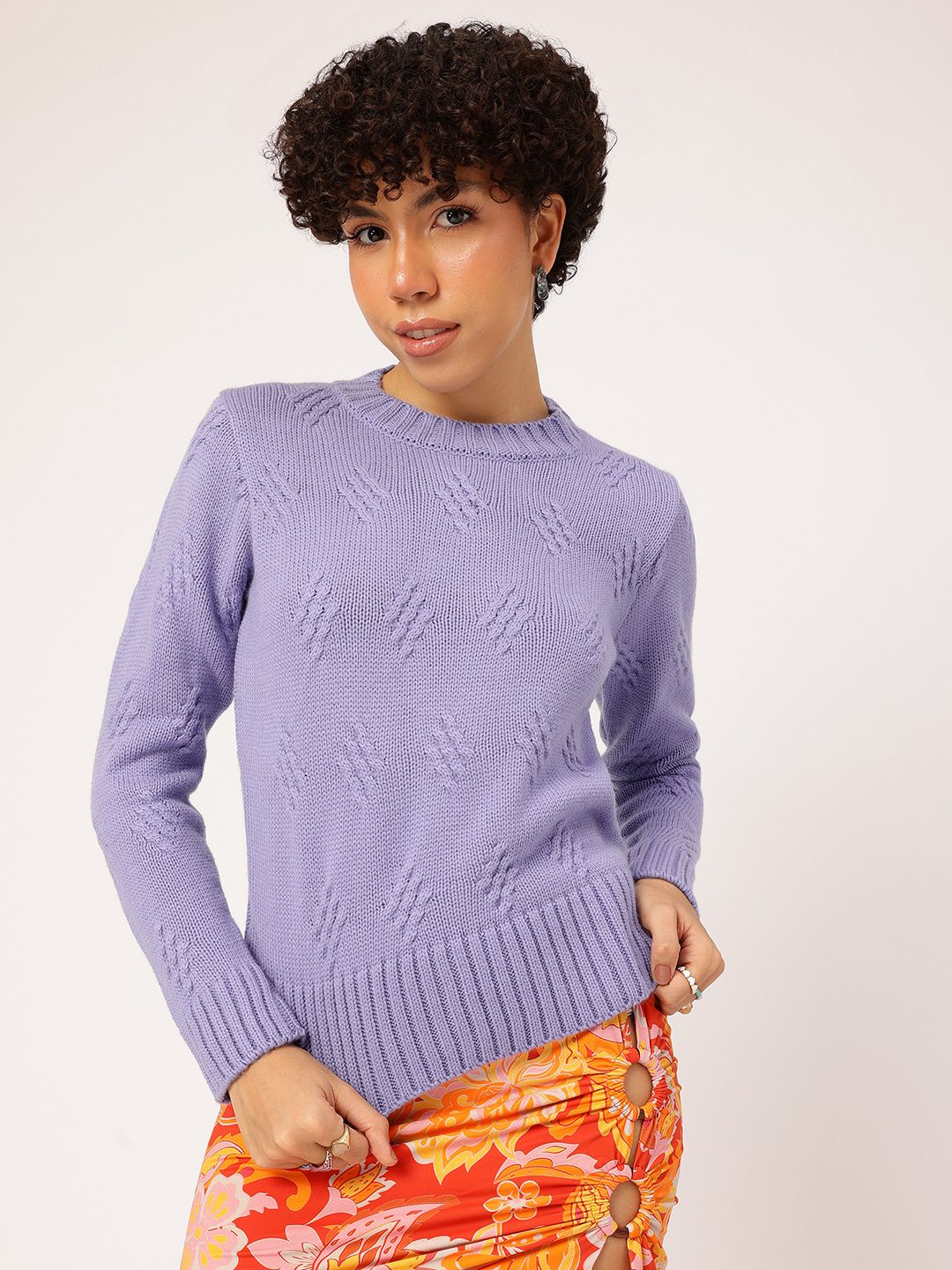 DressBerry Acrylic Self-Designed Pullover