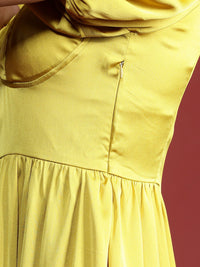 all about you Puff Sleeve A-Line Tiered Midi Dress