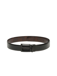 Teakwood Leathers Men Textured Leather Reversible Formal Belt
