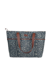 ZOUK Women Navy Blue Stylish Shopper Bag