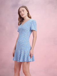 DressBerry Floral Print A-Line Dress