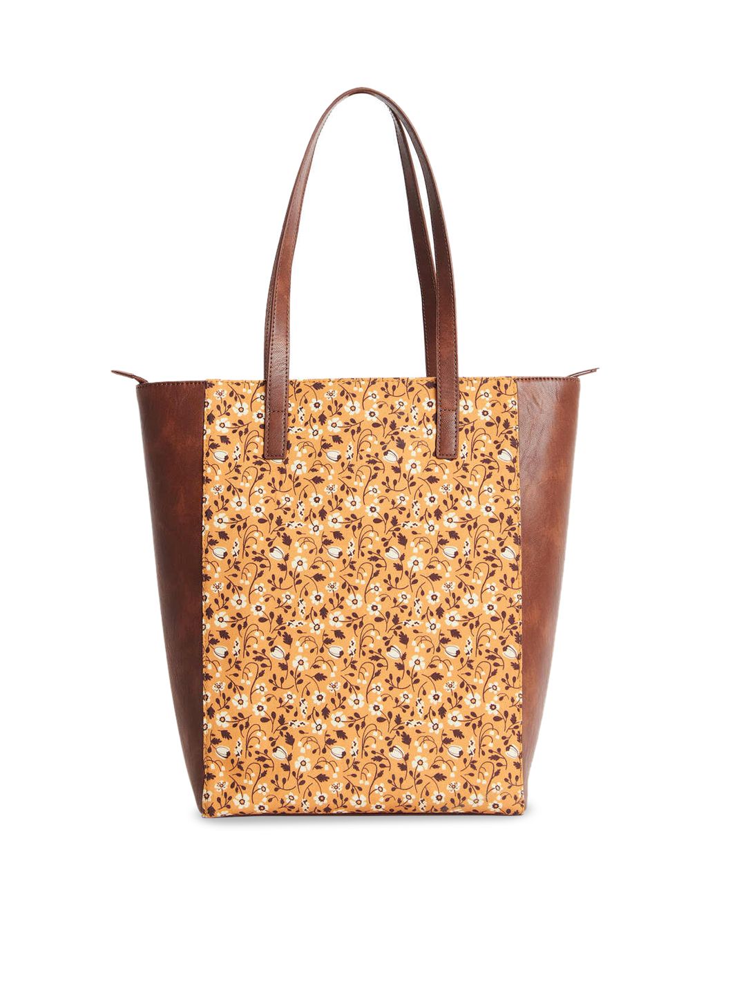 TEAL BY CHUMBAK Women Floral Printed Canvas Shopper Tote Bag