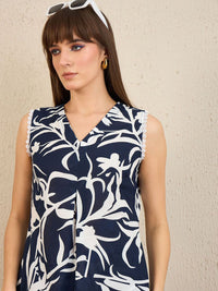 Indo Era Women Printed Regular Pure Cotton Kurta with Trousers