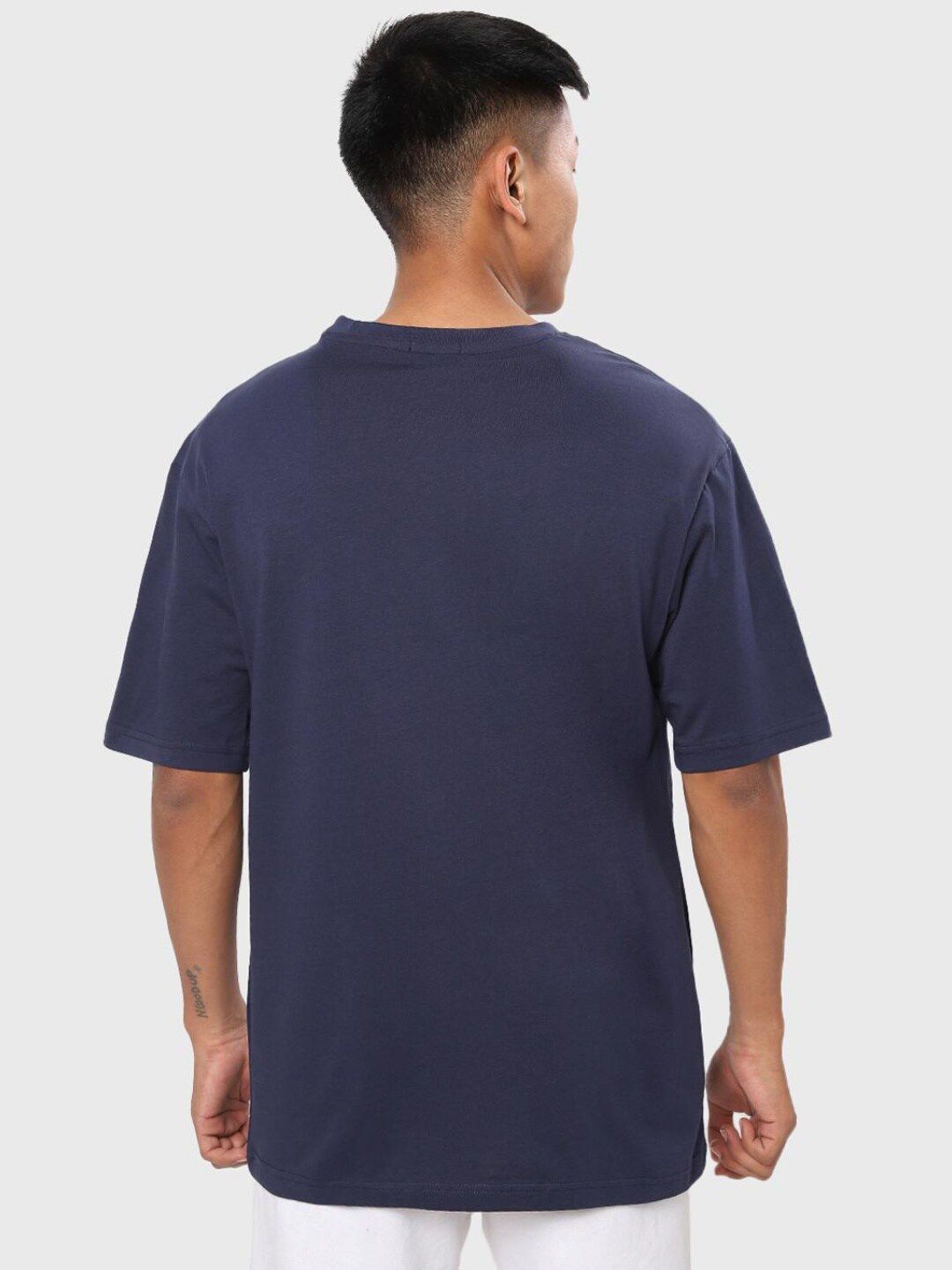 Bewakoof Typography Printed Oversized Fit T-shirt