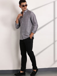 Thomas Scott Men Classic Slim Fit Opaque Casual Shirt
