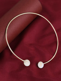 VOGUE PANASH Gold-Plated Mother of Pearl Necklace