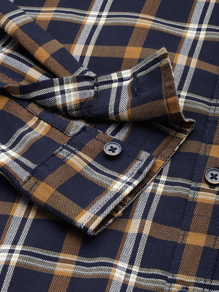 The Indian Garage Co Slim Fit Checked Casual Shirt