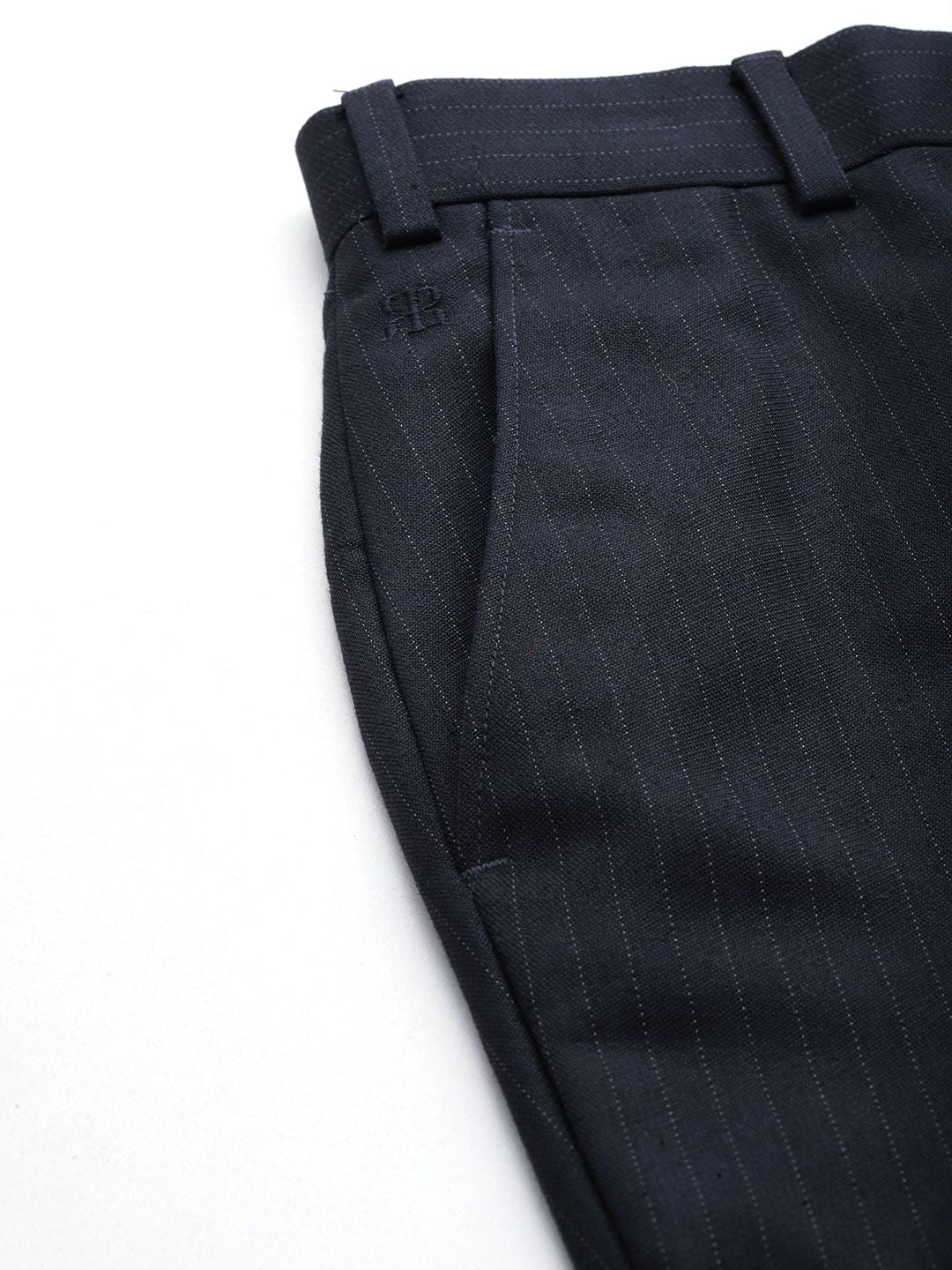 Raymond Men Striped Slim Fit Trousers