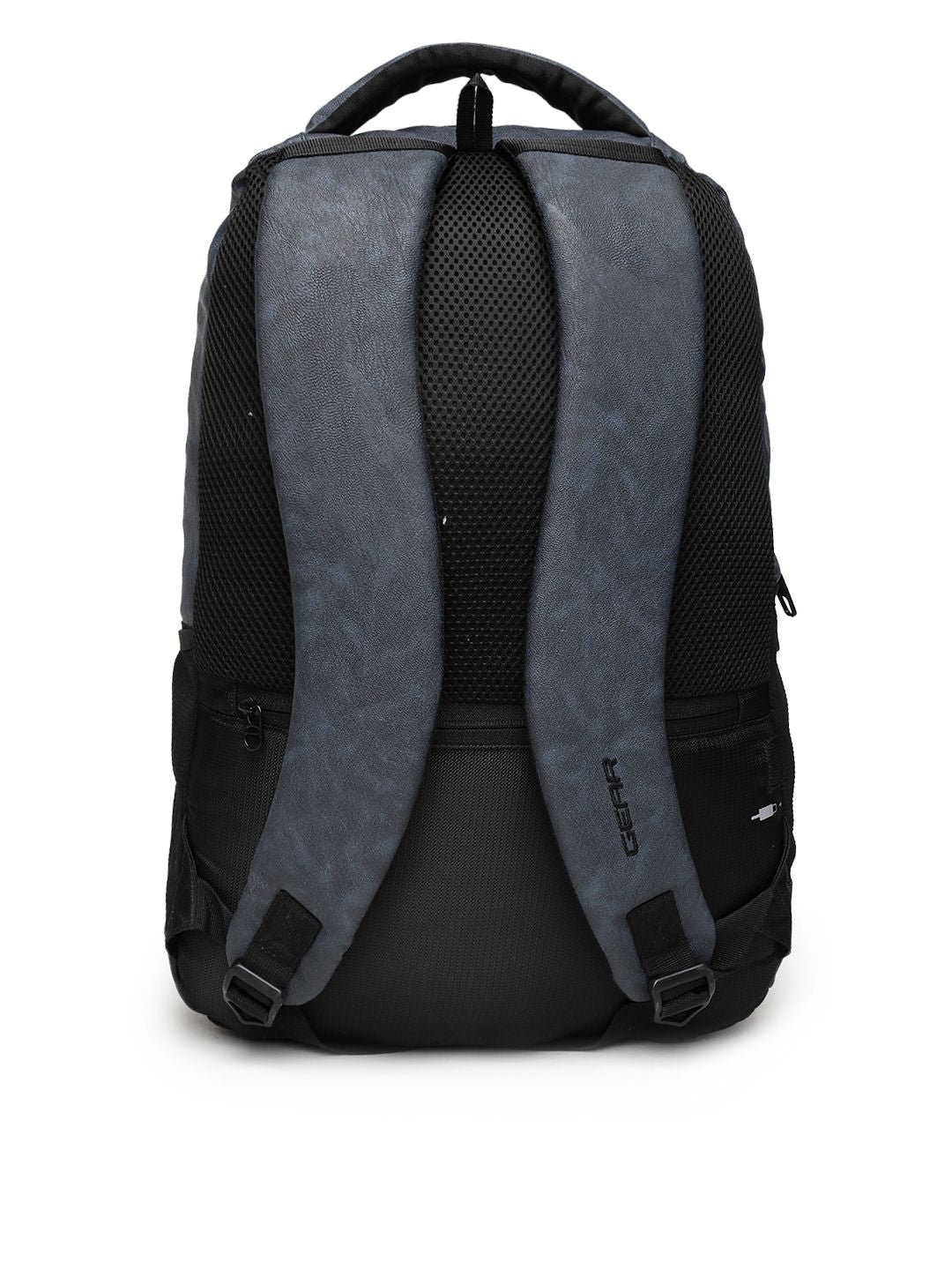 Gear Unisex Blue Vintage 2 Faux Leather Solid Laptop Backpack