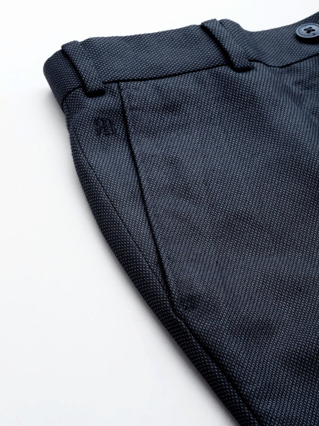 Raymond Men Textured Slim Fit Trousers