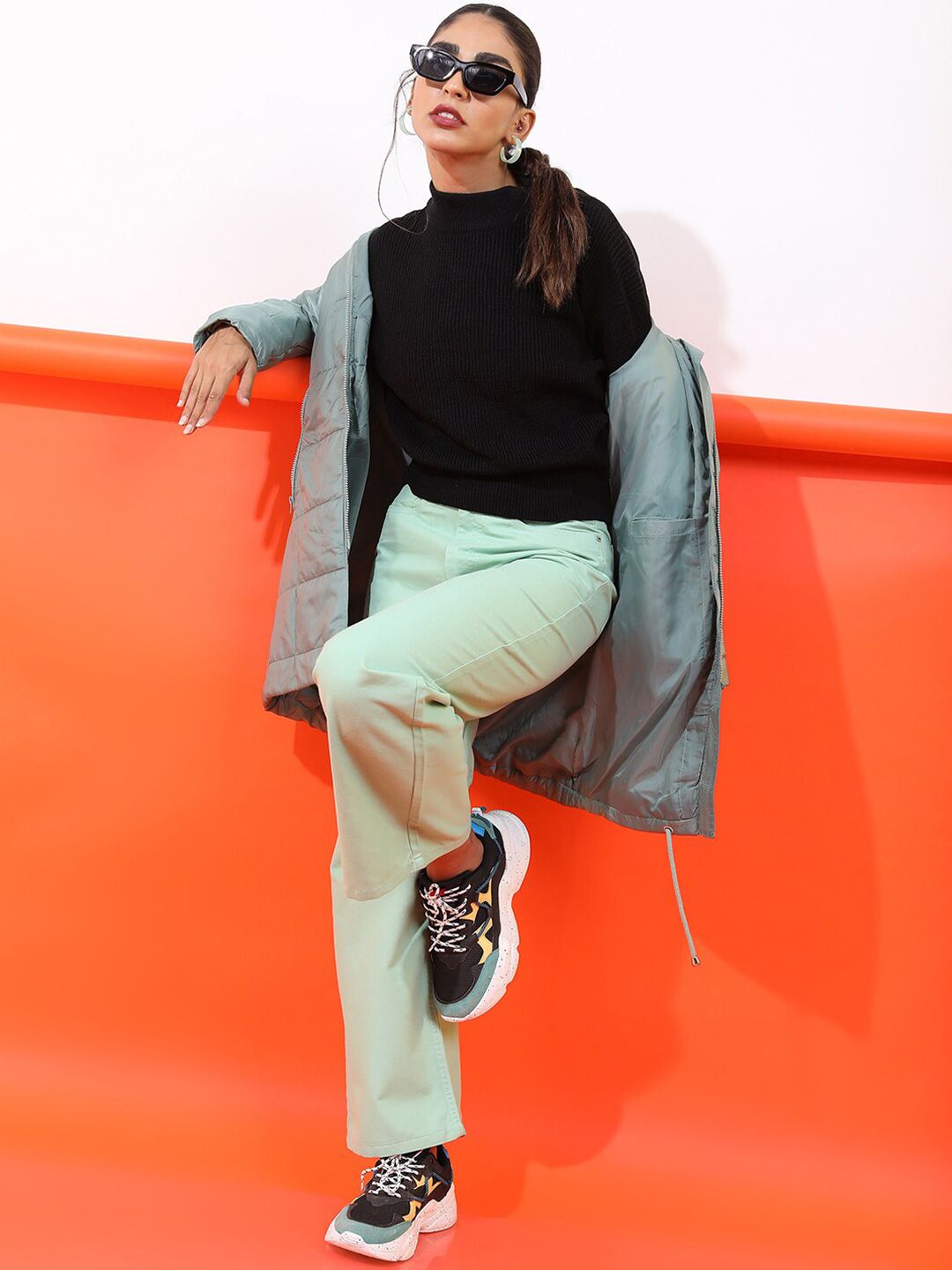 Tokyo Talkies Women Black Pullover