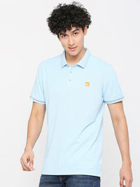 SPYKAR Polo Collar Slim Fit Cotton T-shirt