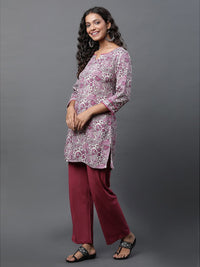 AURELIA Ethnic Motifs Printed Straight Kurti