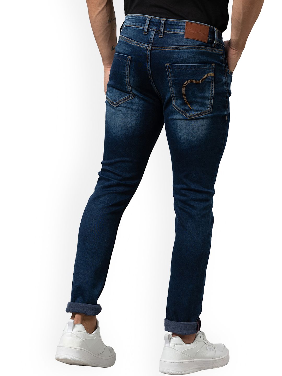 Being Human Men Slim Fit Mid-Rise Shade Light Fade Clean Look Jeans