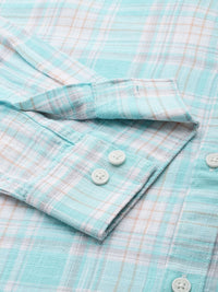 Being Human Slim Fit Checked Pure Cotton Casual Shirt
