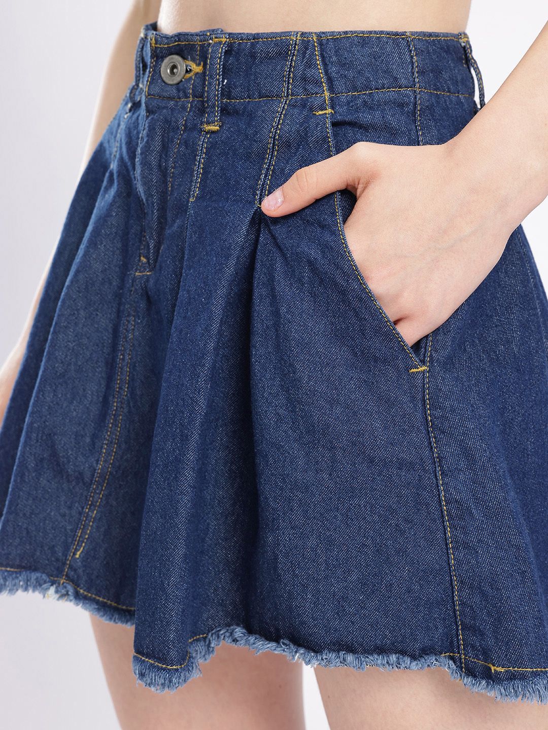 DressBerry Women Street Chic A-line Mini Denim Skirts