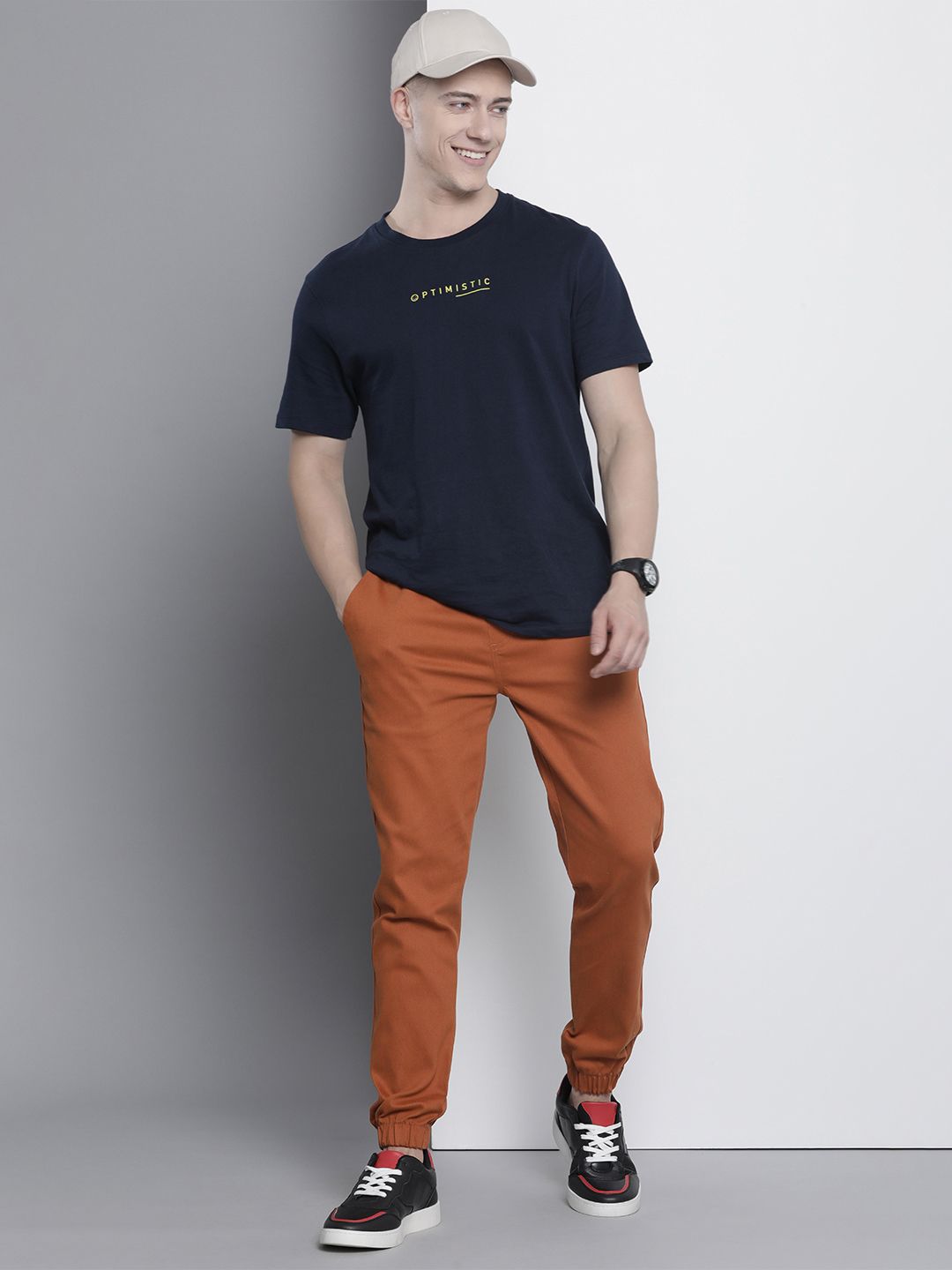 The Indian Garage Co Men Slim Fit Joggers