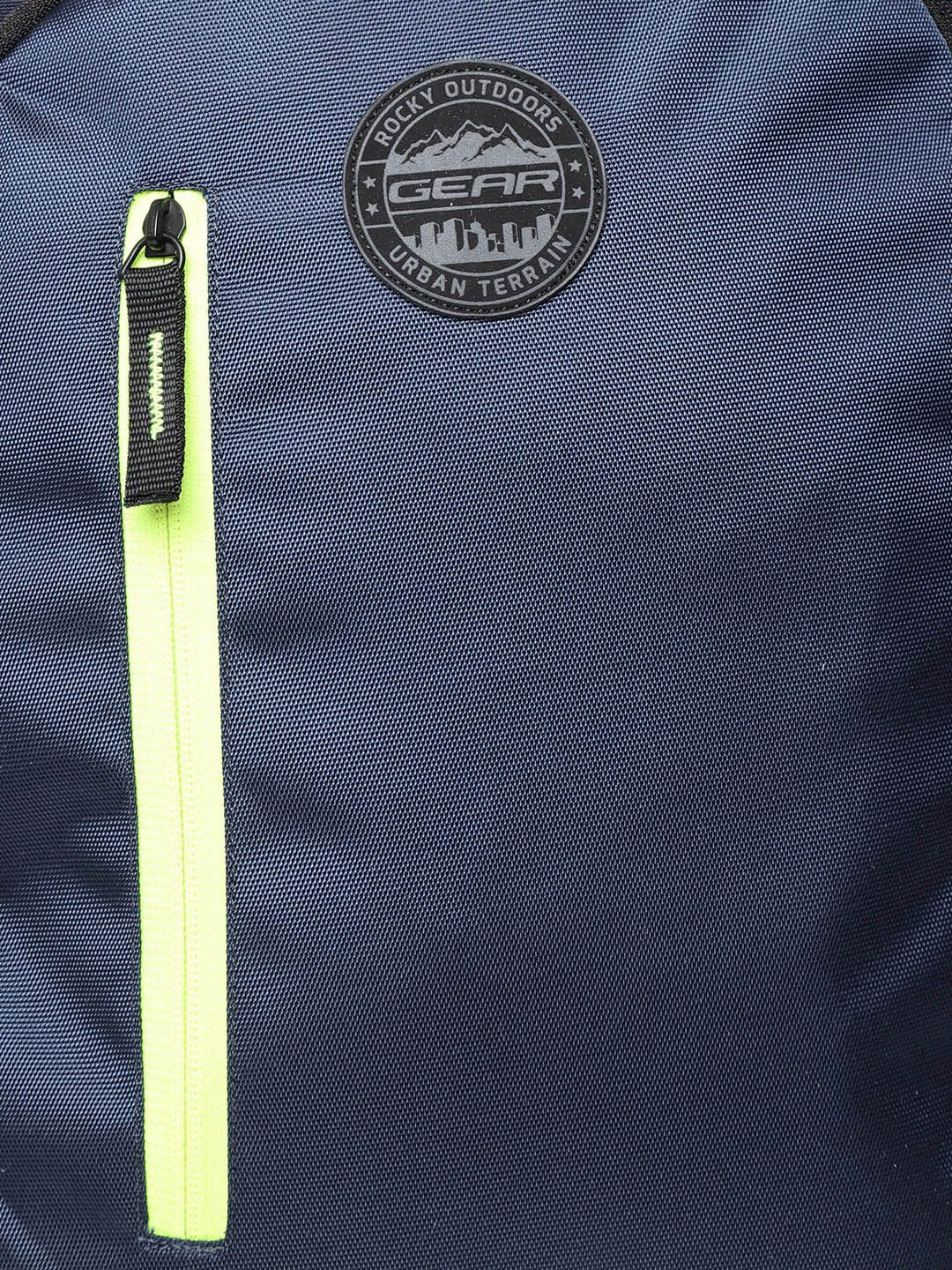 Gear Unisex Navy Blue Solid Backpack