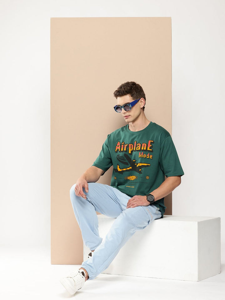 Difference of Opinion Men Graphic Printed Oversized T-shirt