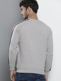 The Indian Garage Co Men Grey Melange Sweatshirt