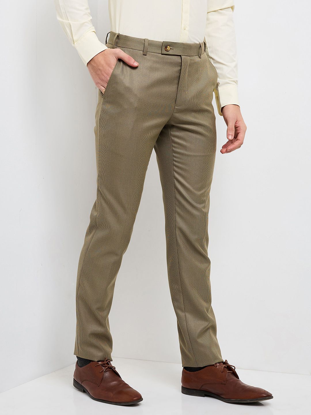 Raymond Men Slim Fit Formal Trousers