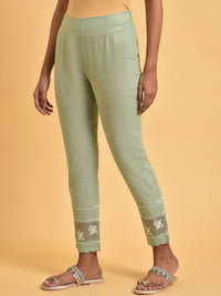 W Women Mid Rise Pure Cotton Regular Trousers
