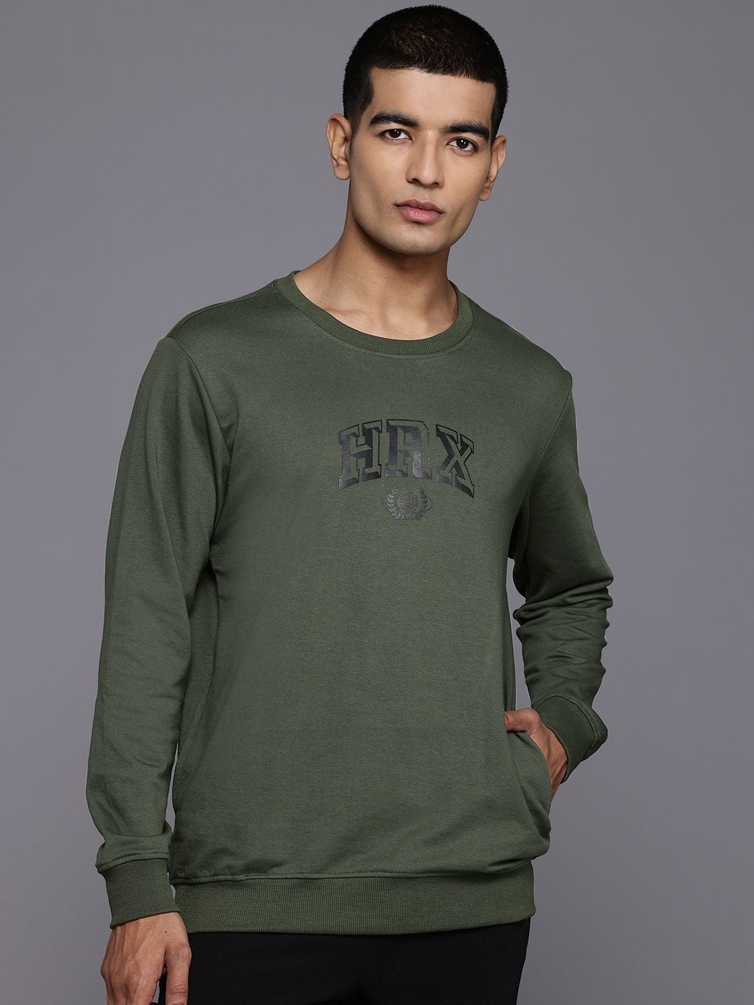 HRX by Hrithik Roshan Printed Pullover Sweatshirt