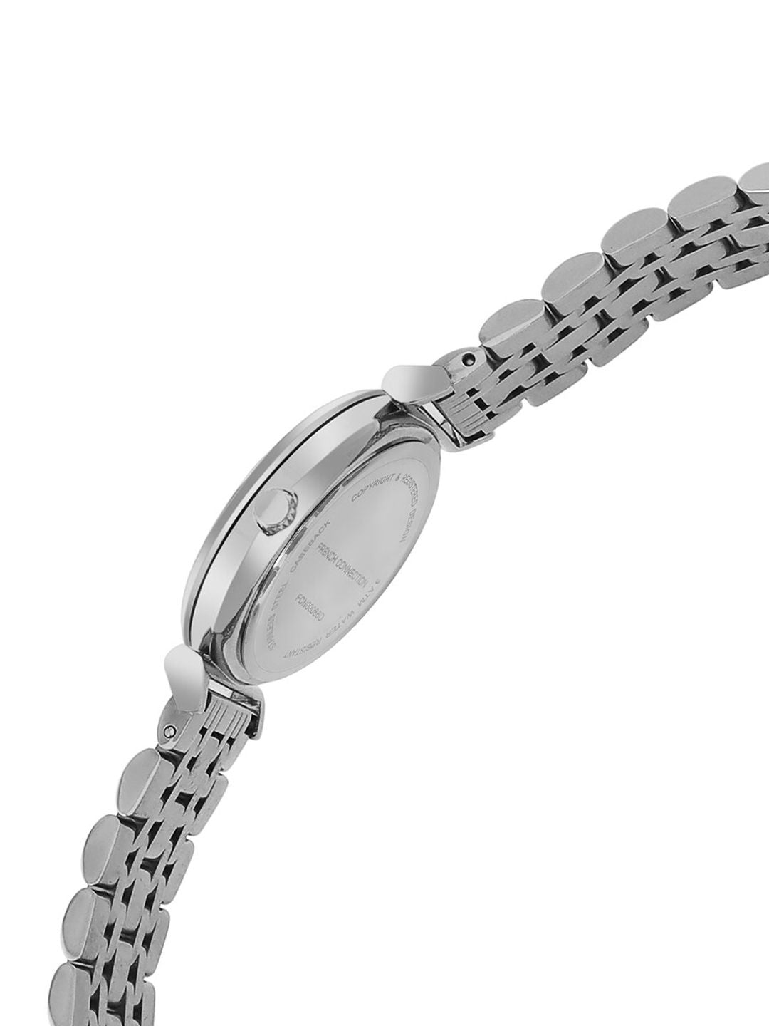 Sambungan Perancis Wanita Dial & Gelang Gelang Keluli Tahan Karat Tali Analog Watch