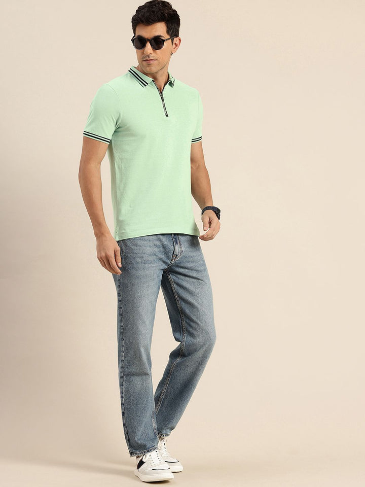 Being Human Polo Collar Pure Cotton T-shirt